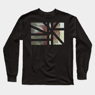 View of Weathered Abstract Christmas flower Long Sleeve T-Shirt